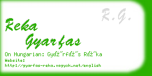 reka gyarfas business card